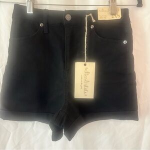 Altar’d state high rise Women's black Jean Shorts size 27, 5
